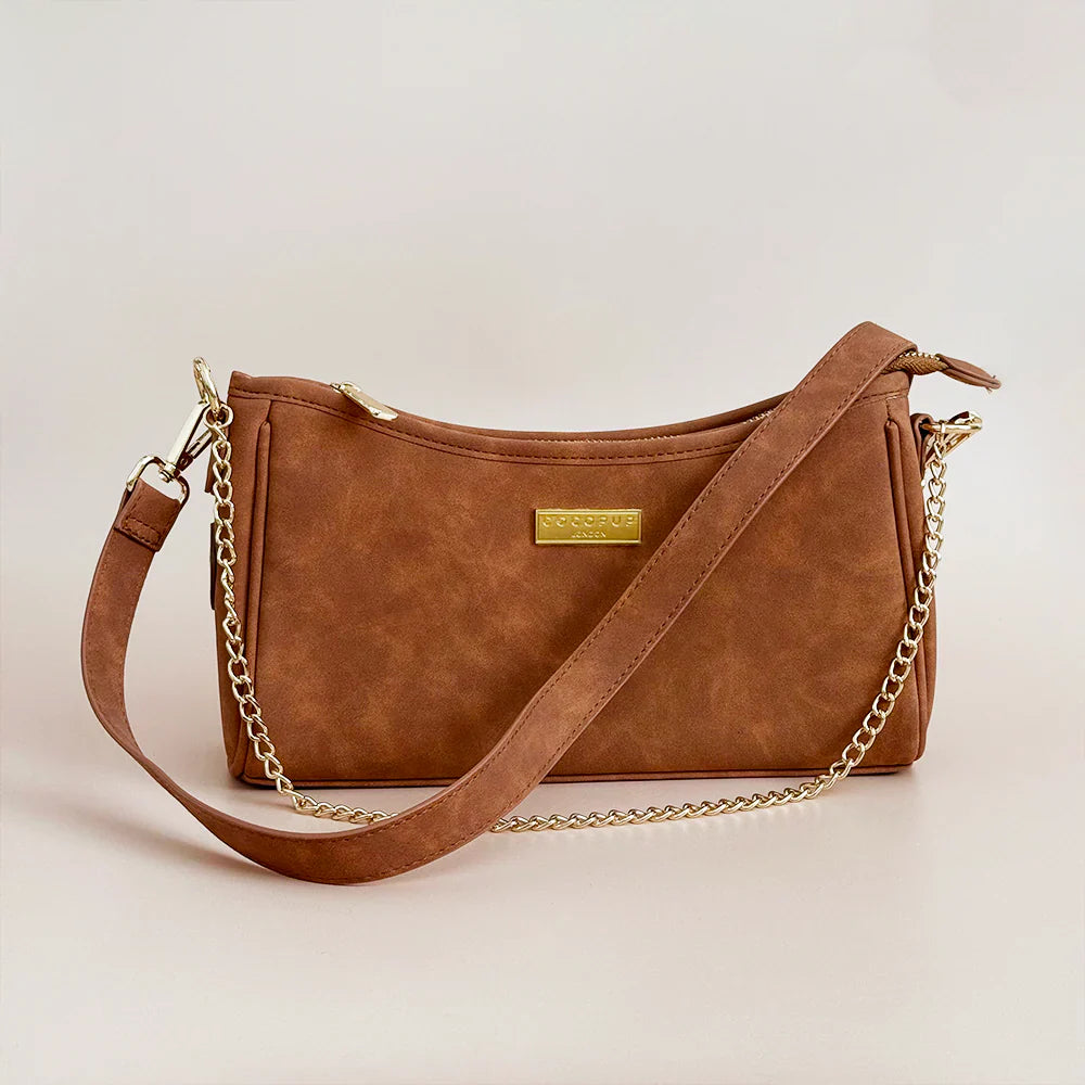 Köpek Gezdirme Çantası - Bej Süet