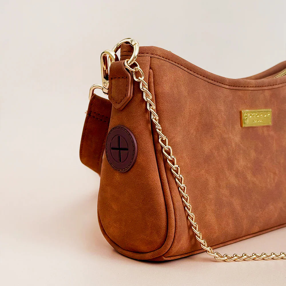 Köpek Gezdirme Çantası - Bej Süet