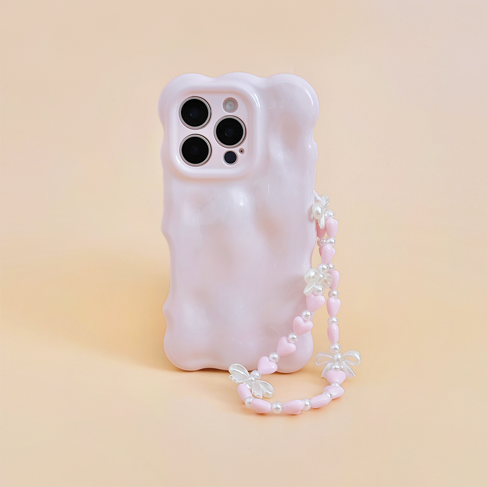 Beaded Phone Strap - Hearts & Bows