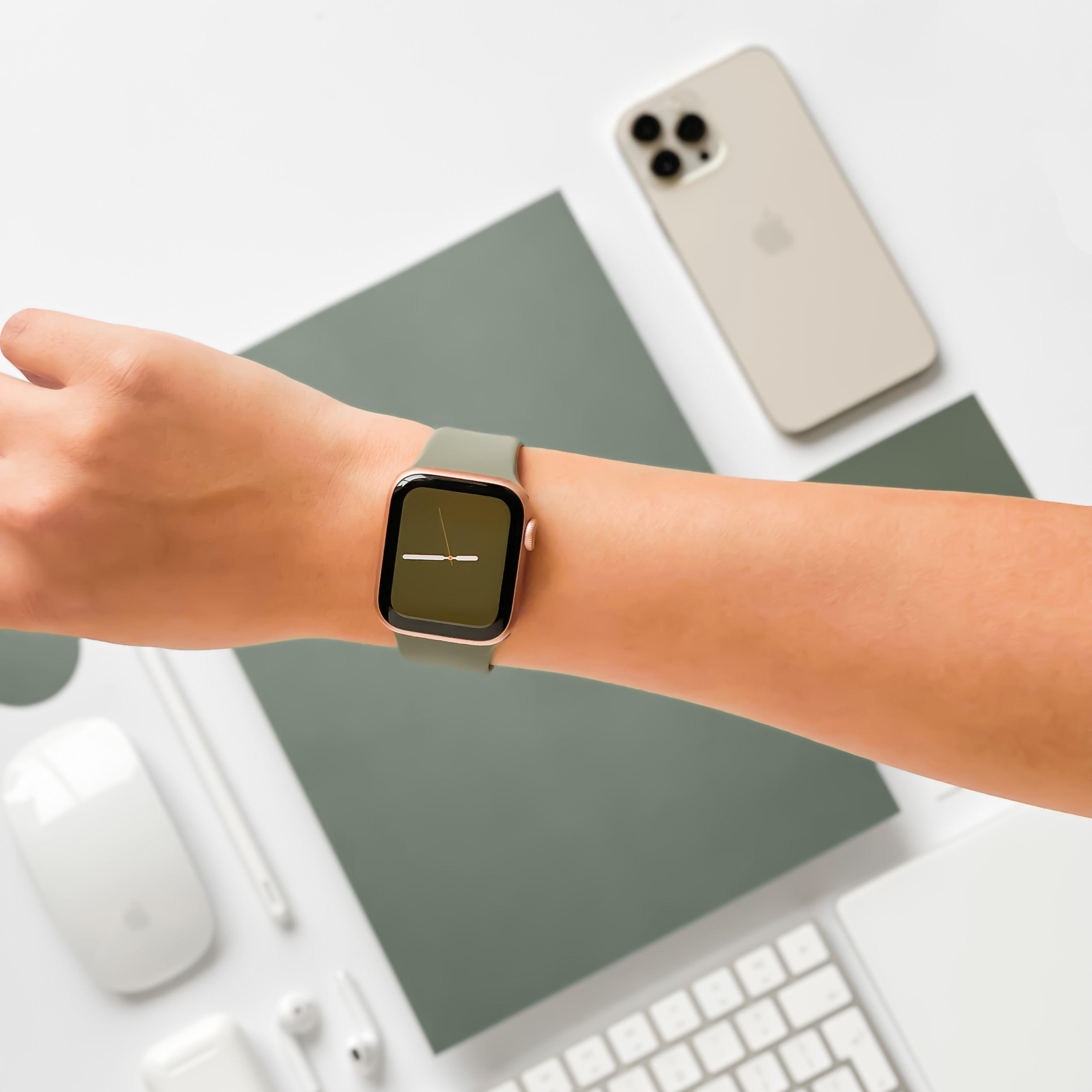 NAKD Apple Watch Kayışı - Vintage Haki