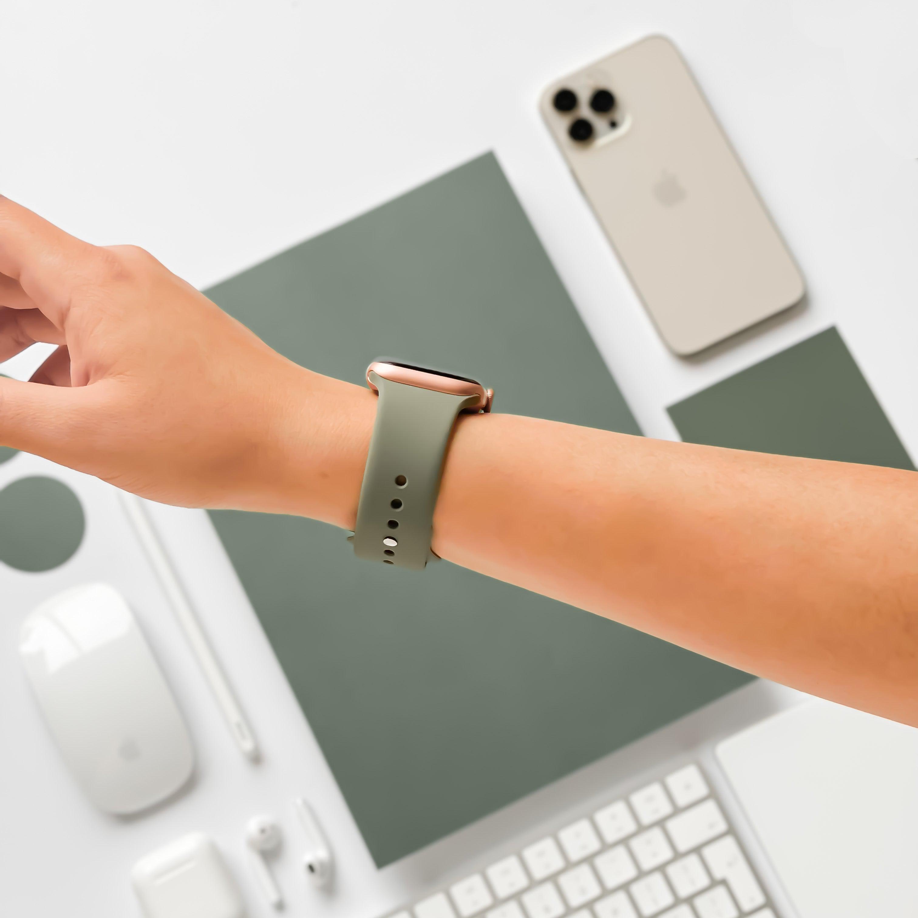 NAKD Apple Watch Kayışı - Vintage Haki