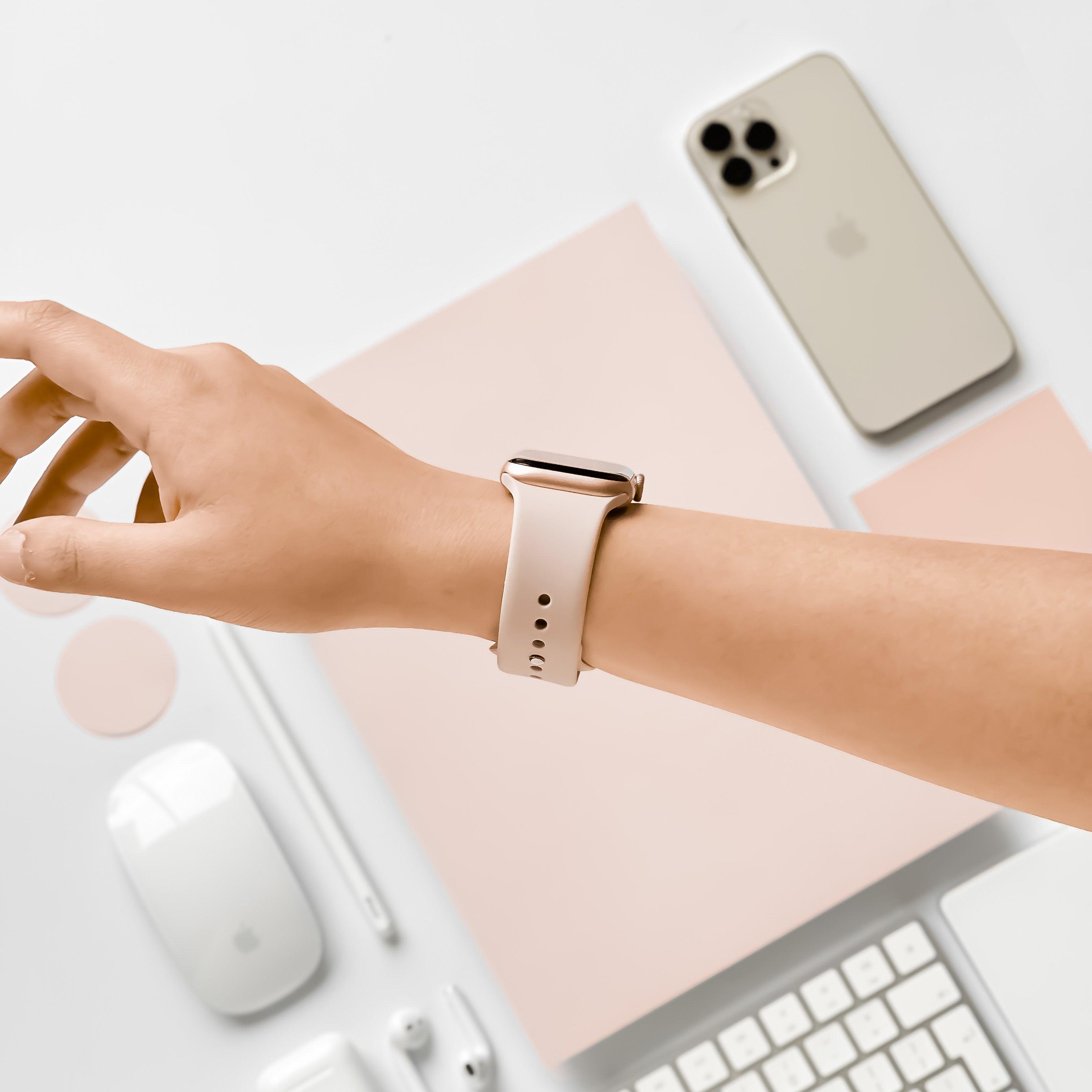 NAKD Apple Watch Strap - Powder Pink