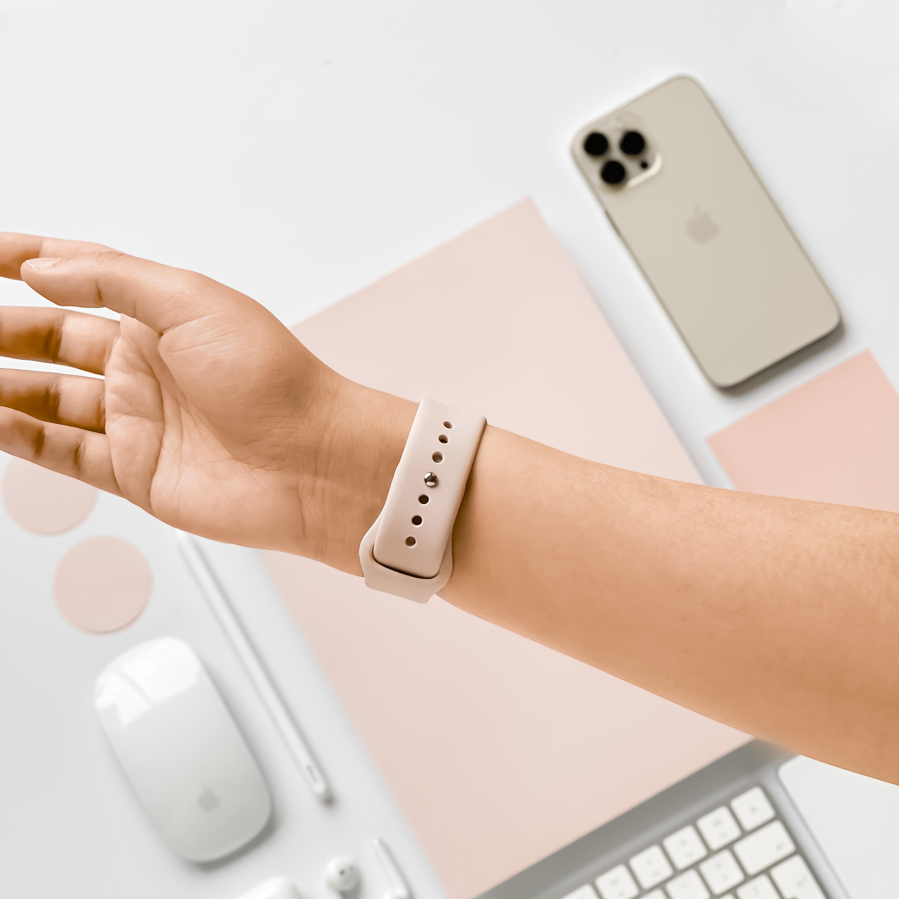 NAKD Apple Watch Strap - Powder Pink