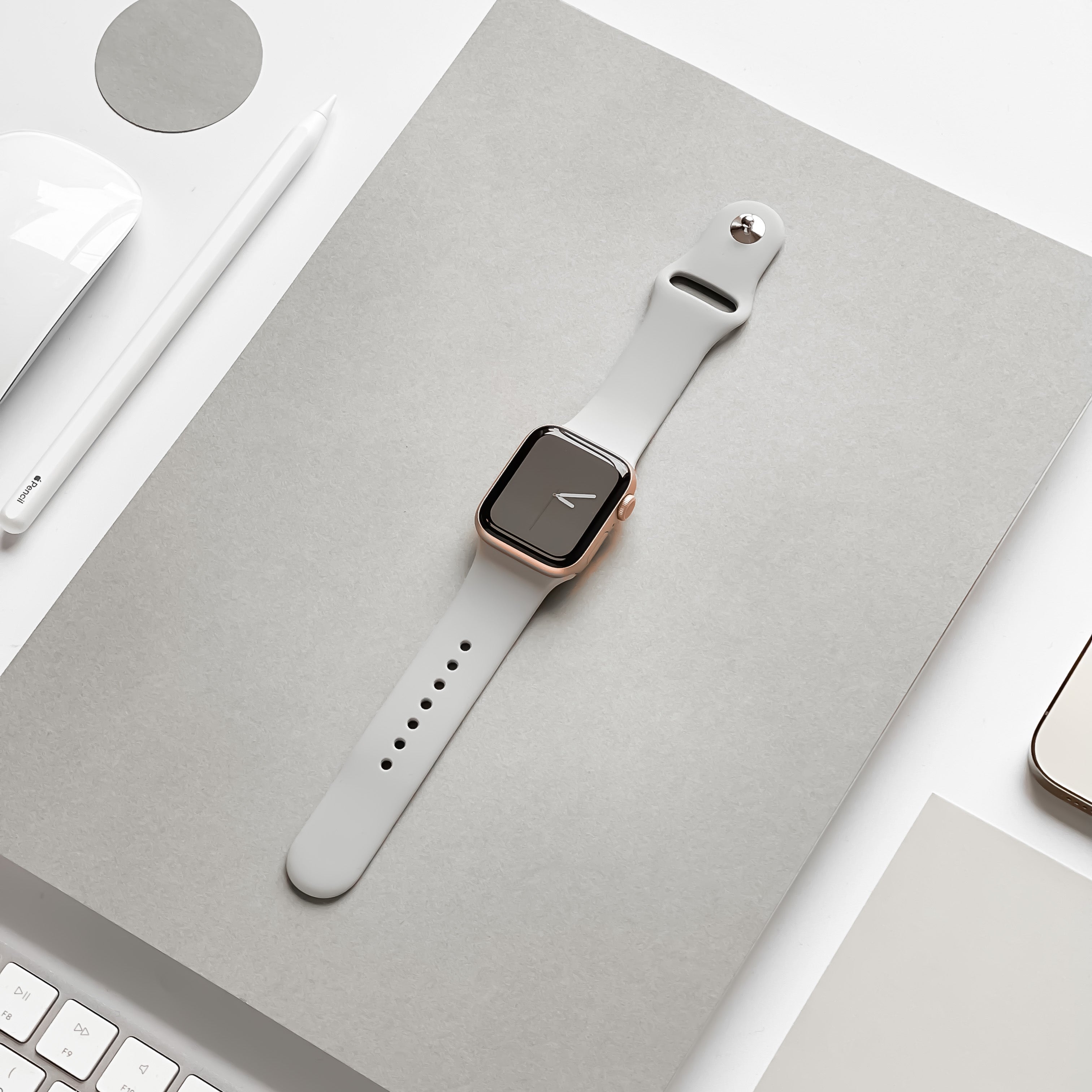 NAKD Apple Watch Kayışı - Buz Grisi