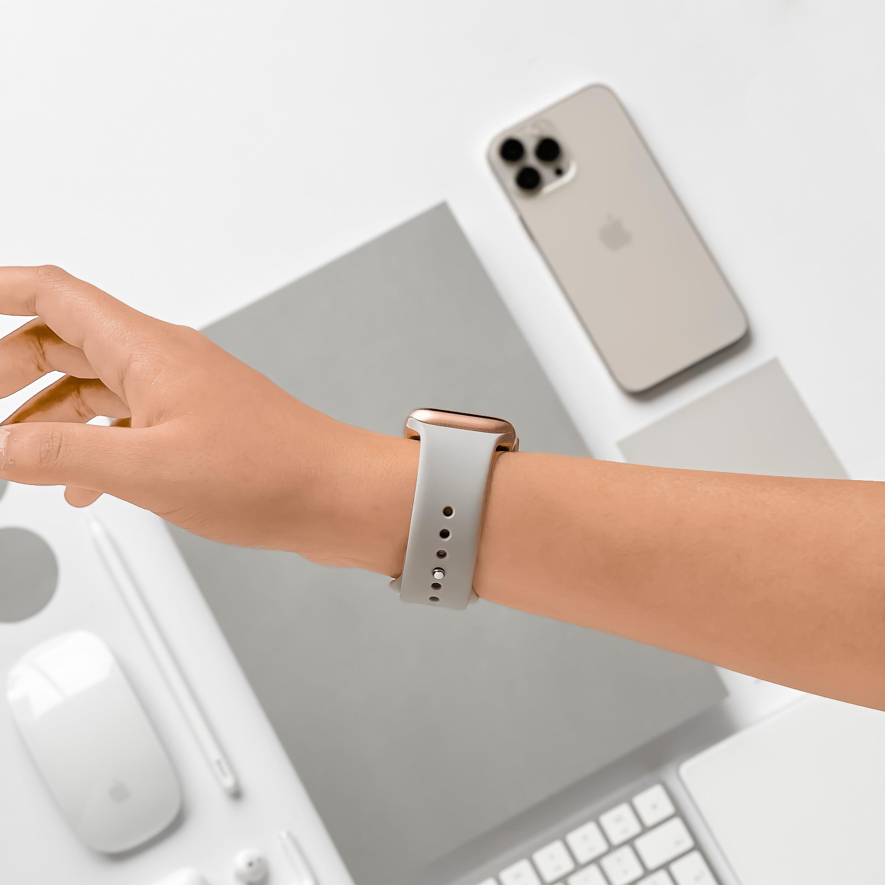 NAKD Apple Watch Kayışı - Buz Grisi