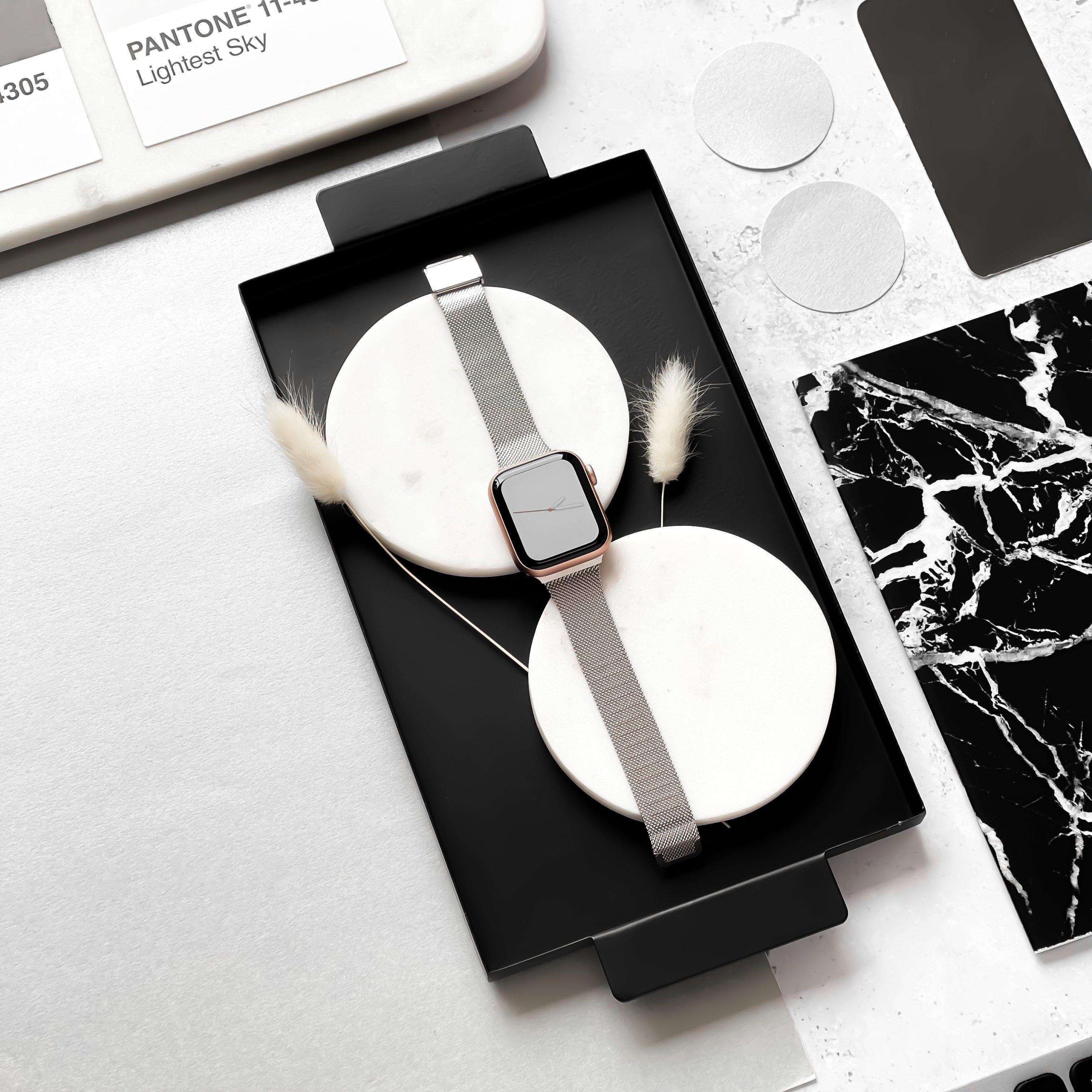 Milanese Apple Watch Kayışı - Gümüş