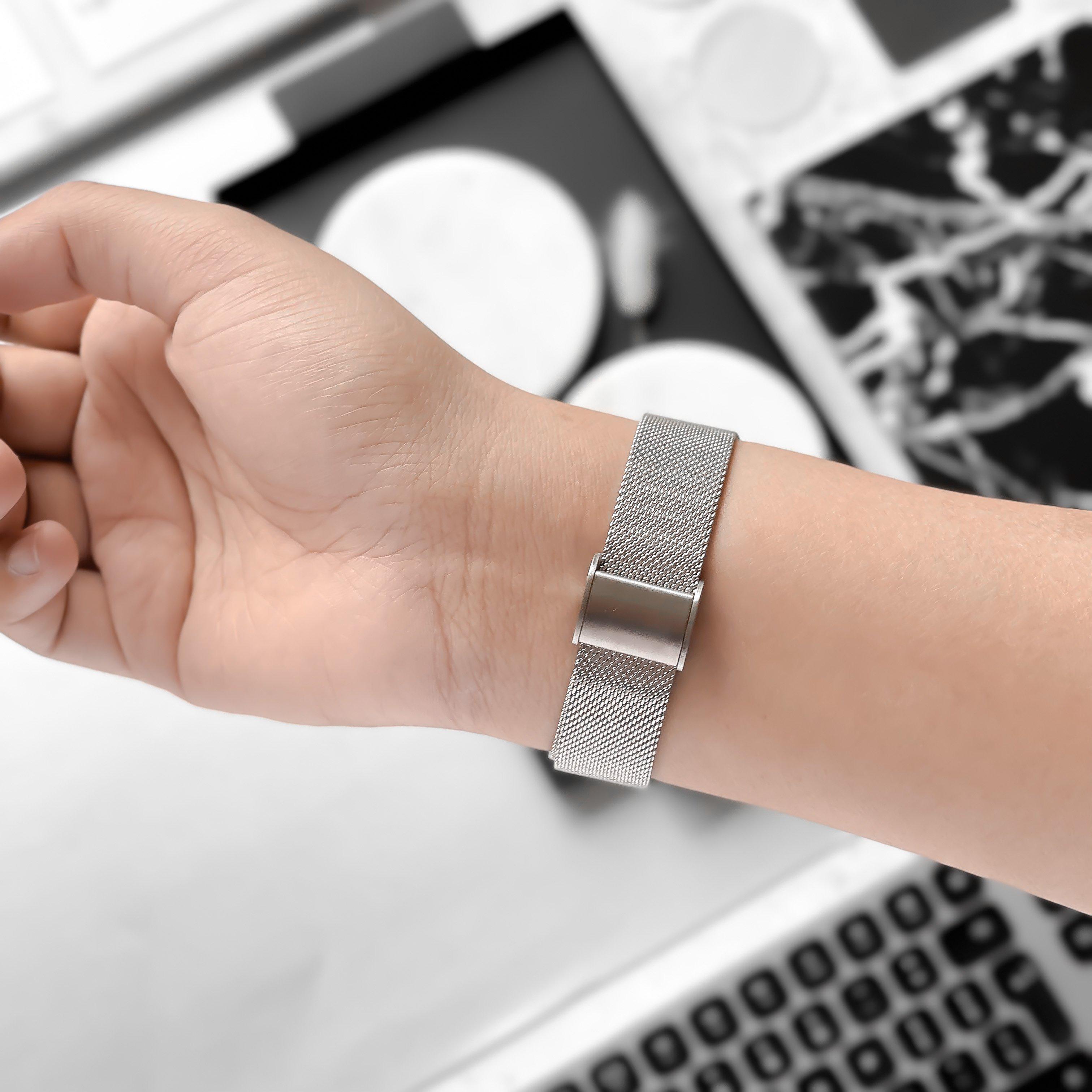 Milanese Apple Watch Kayışı - Gümüş