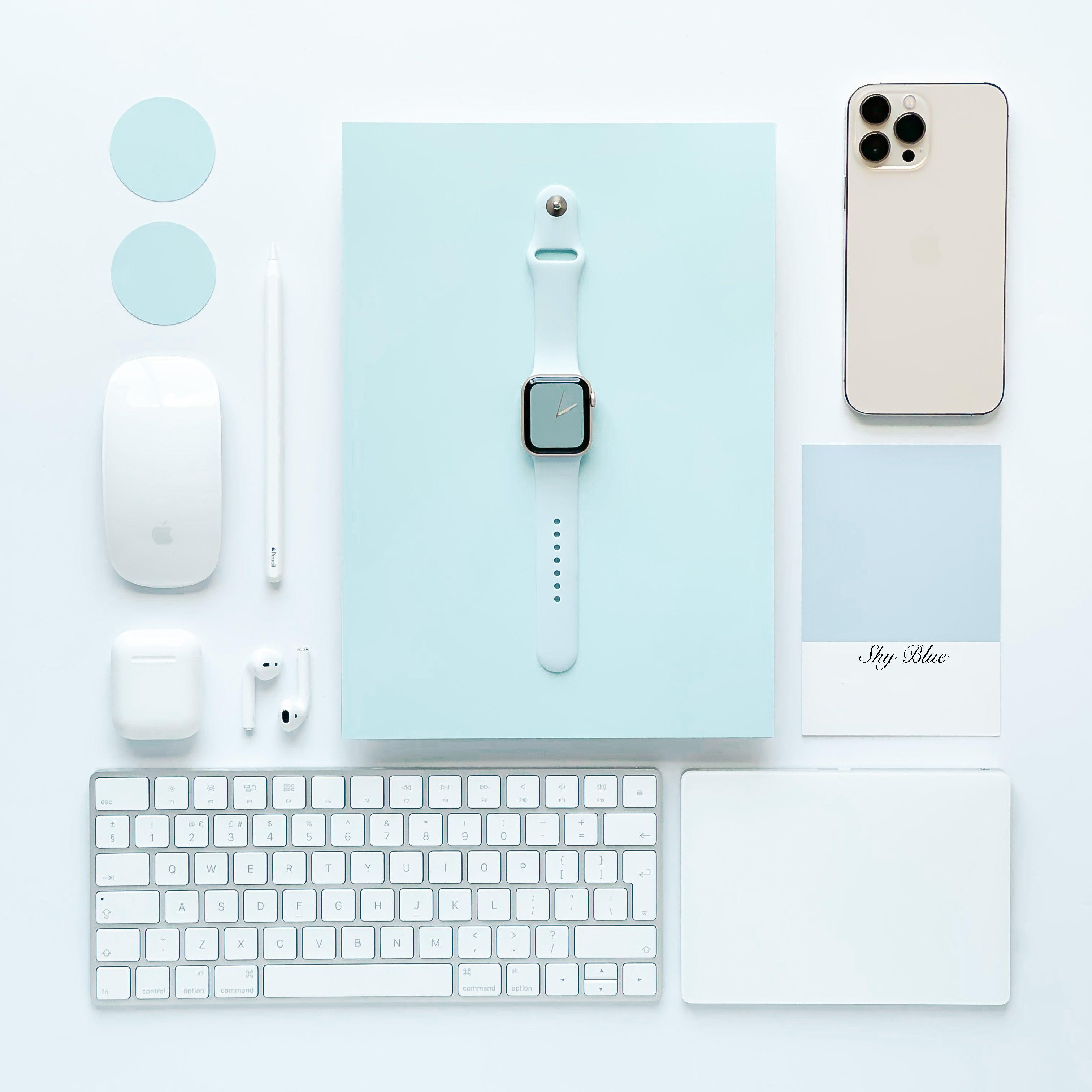 NAKD Apple Watch Kayışı - Açık Mavi