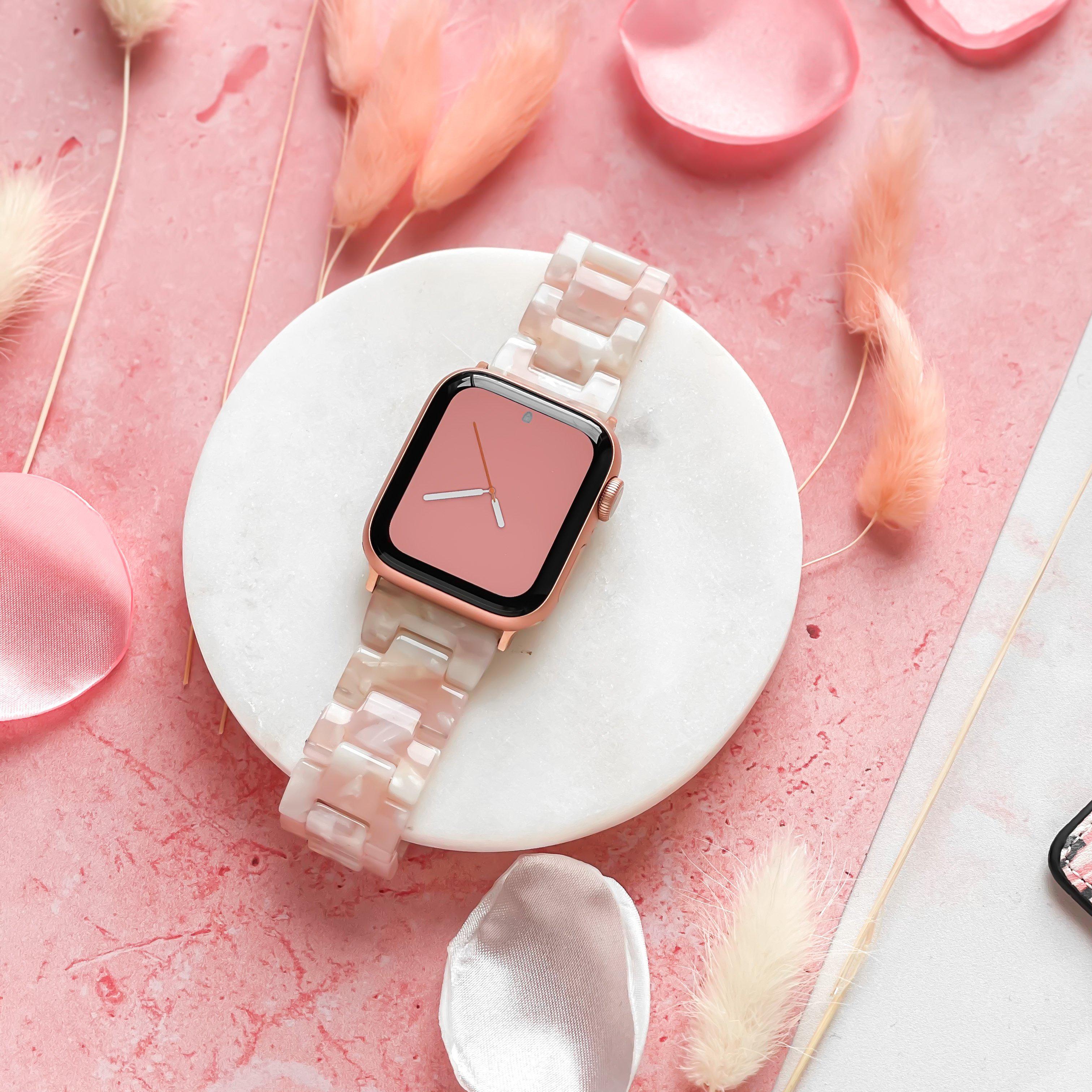 Lüks Gül Rengi Apple Watch Kayışı