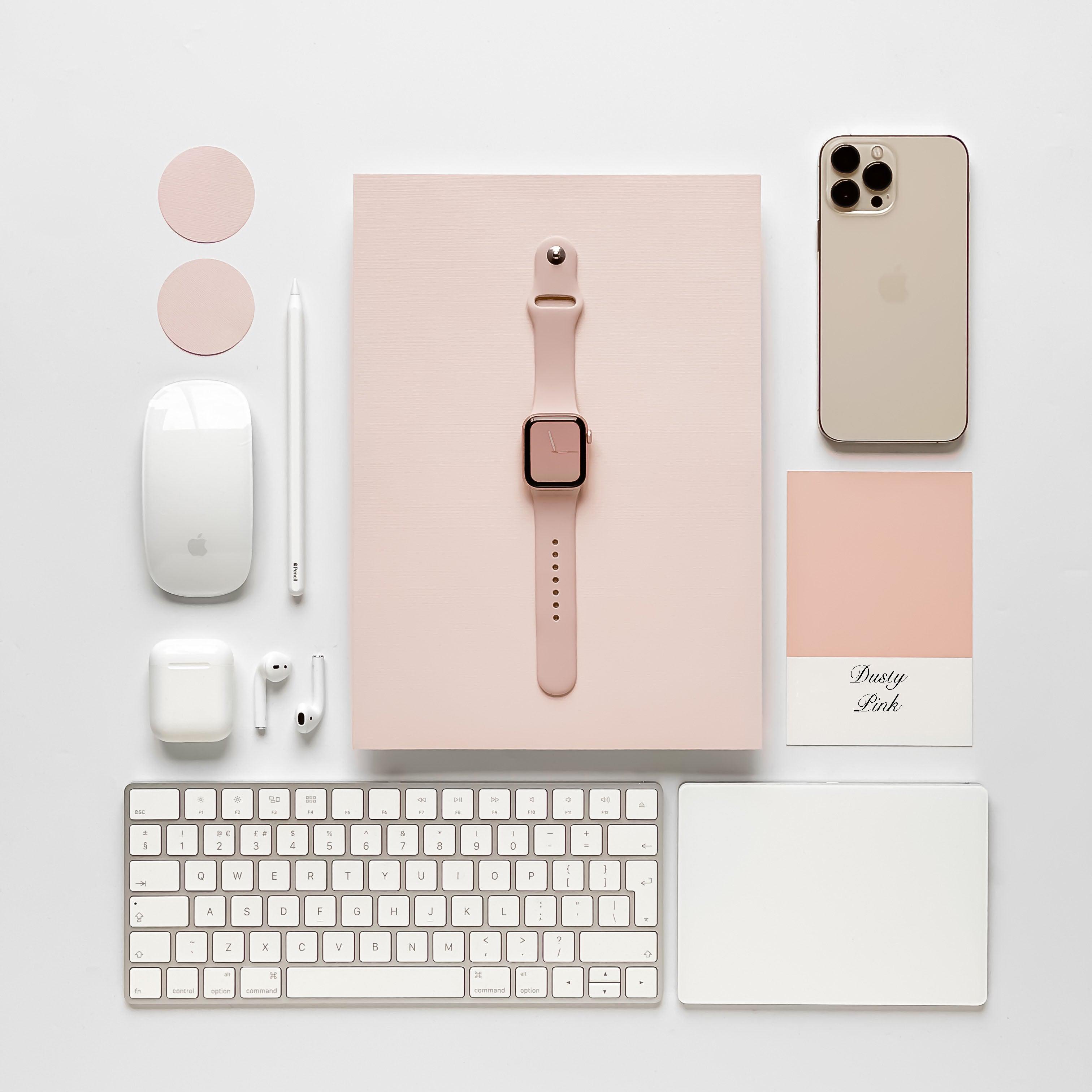 NAKD Apple Watch Strap - Powder Pink