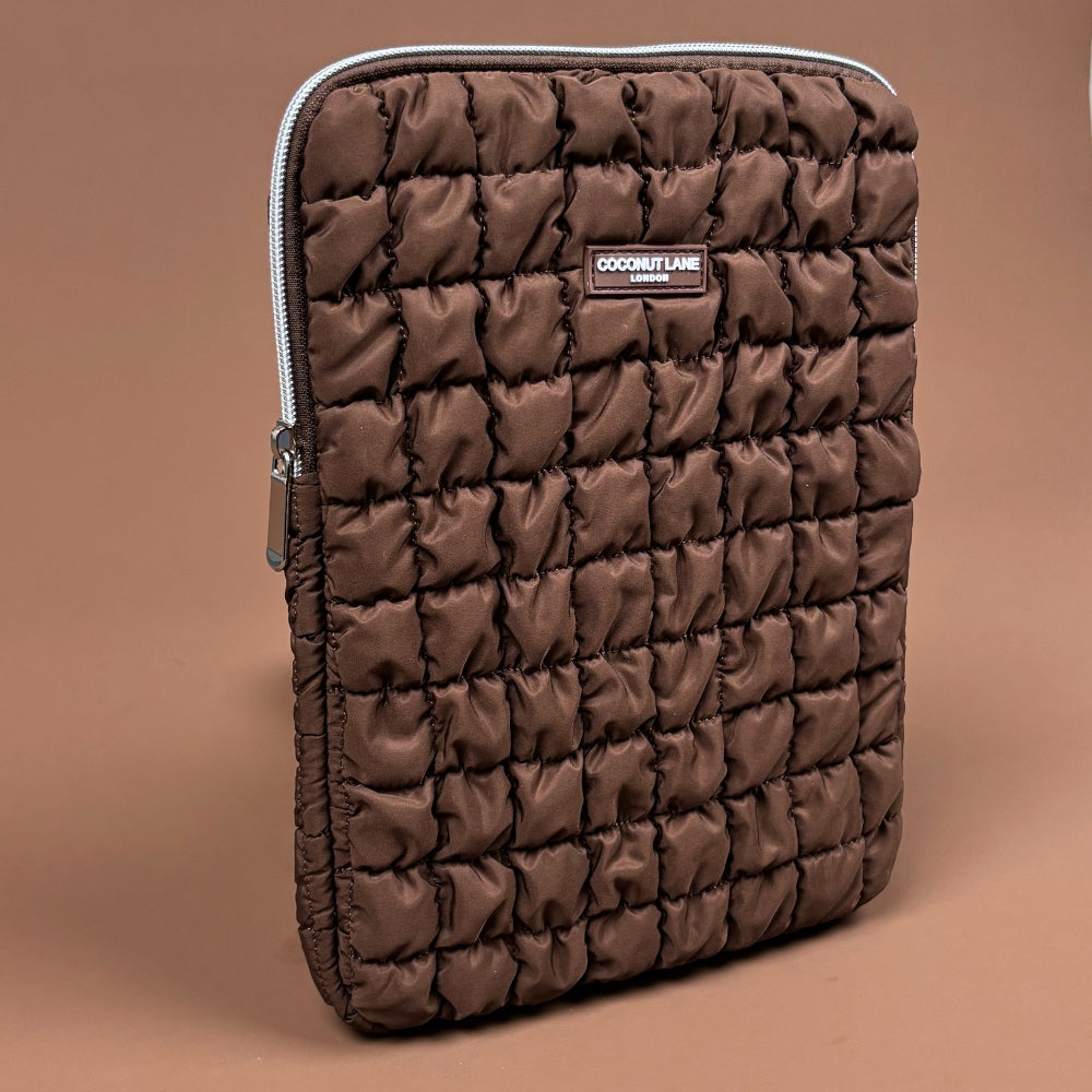 Quilted Chocolate iPad Sleeve