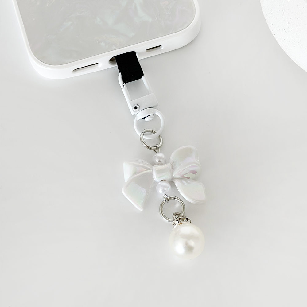 Coquette Fiyonklu Telefon Anahtarlık Seti - Işıltılı