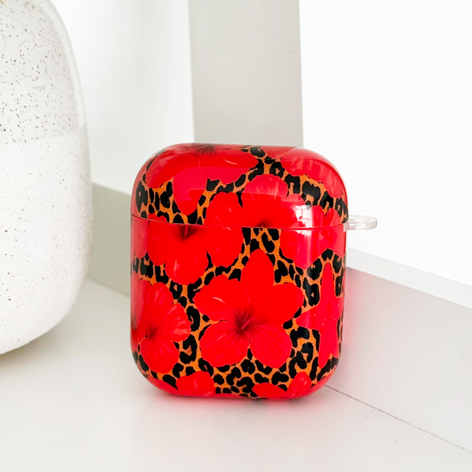 Airpods Case - Leopard Hibiscus