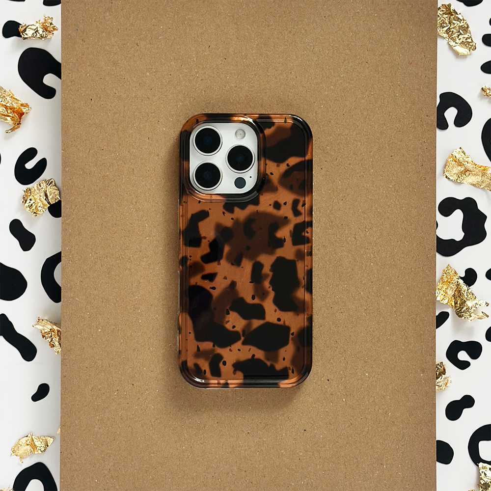 Leopar Desenli Telefon Kılıfı
