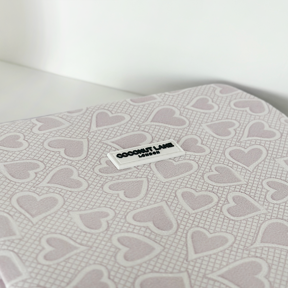 Lilac Hearts iPad Sleeve