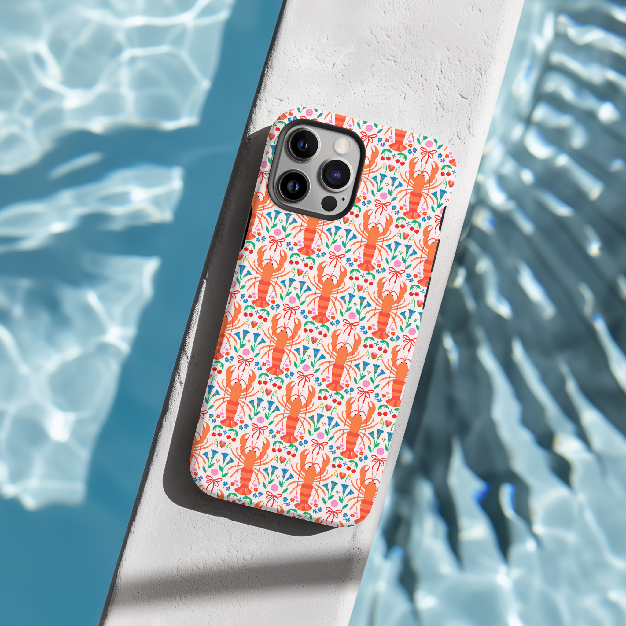 Tough Phone Case - Lobster Garden