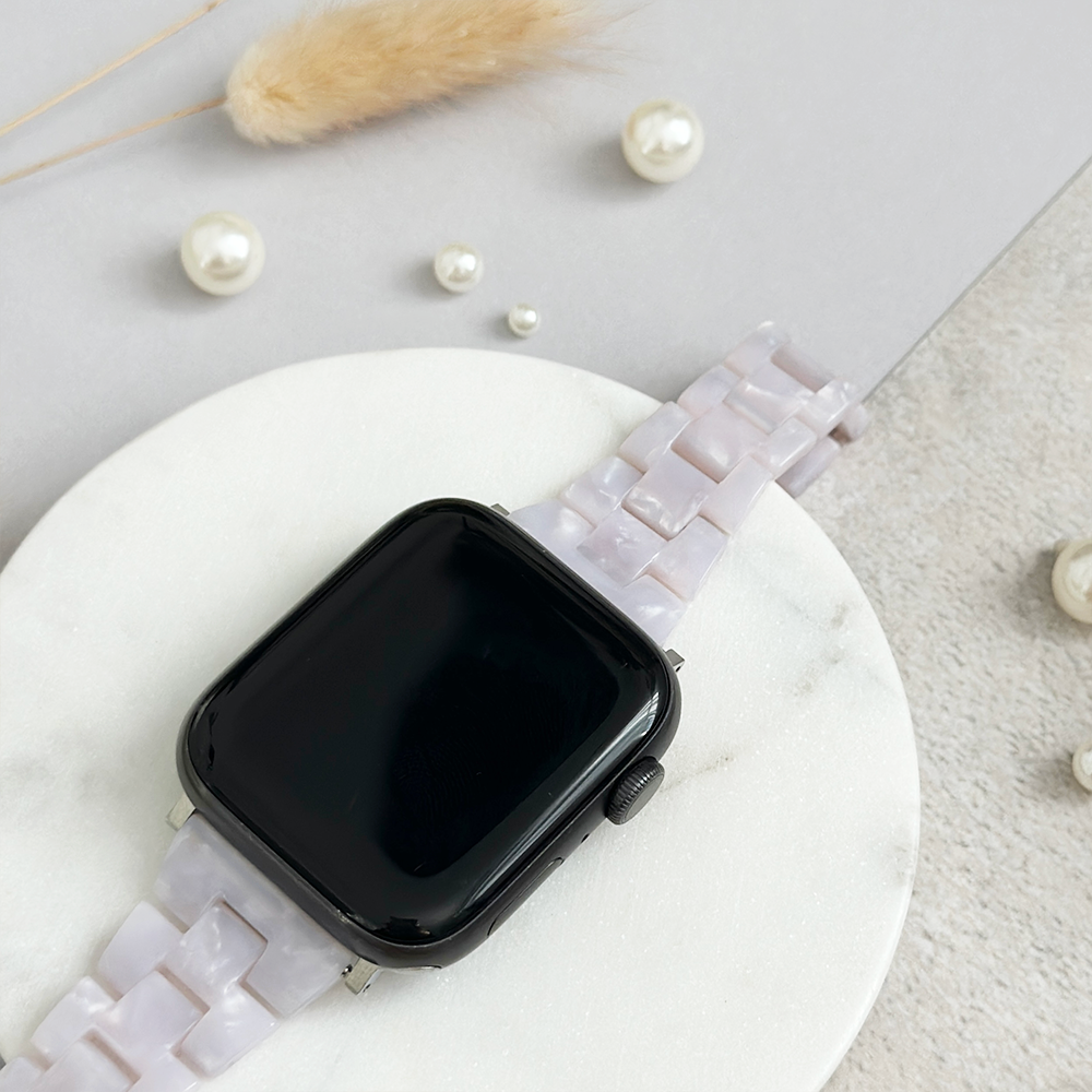 İnce Lüks İnci Apple Watch Kayışı