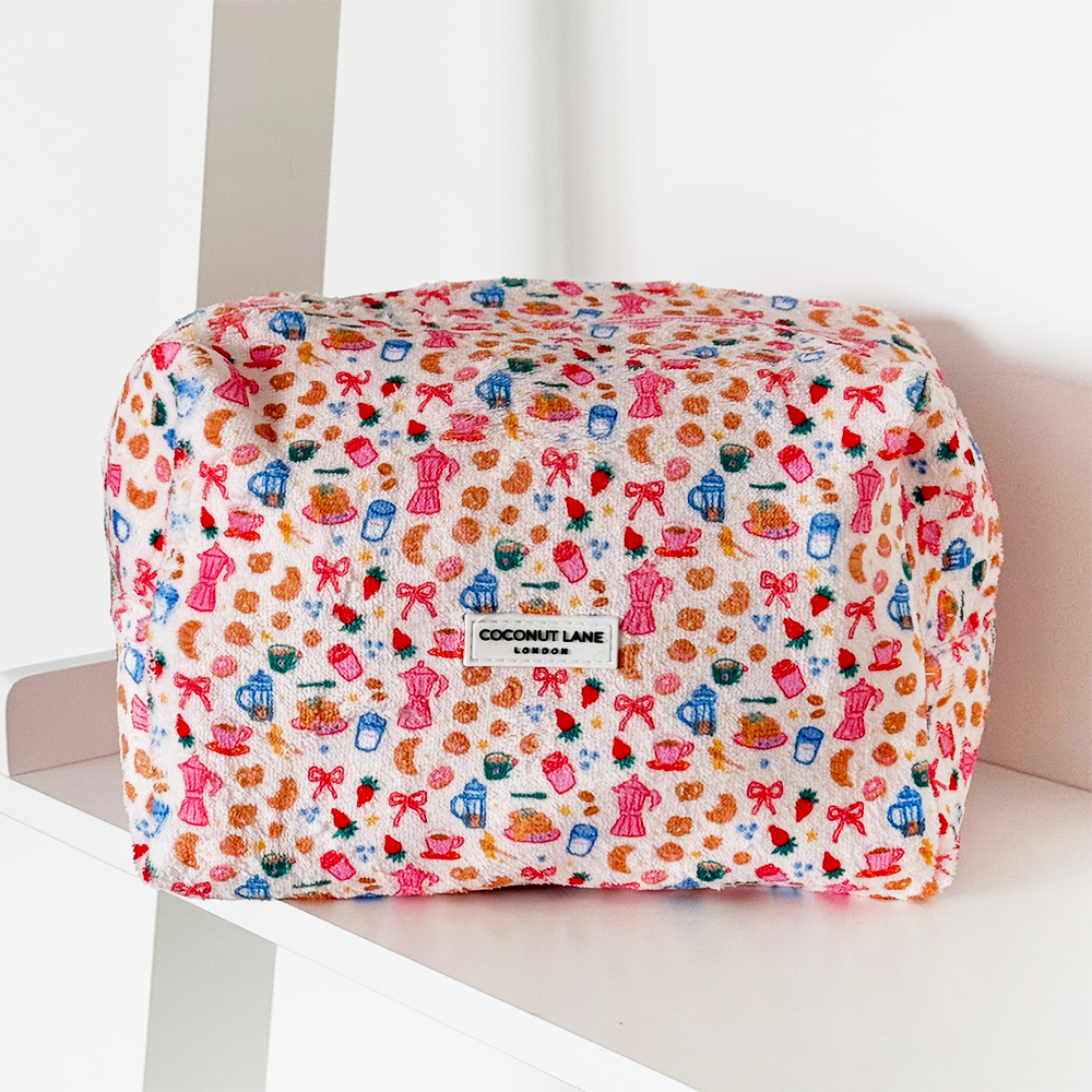 Towel Makeup Bag - Breakfast Club