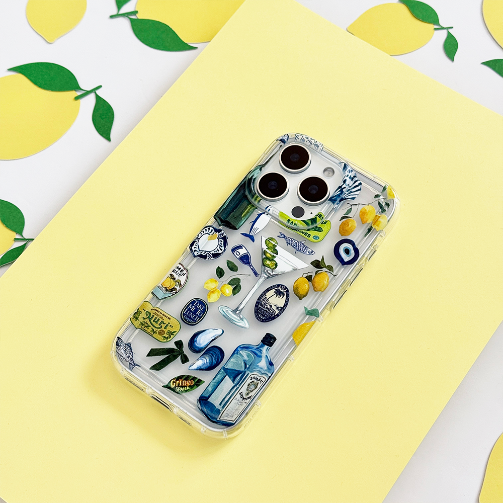 Şeffaf Telefon Kılıfı - Martini Sahili