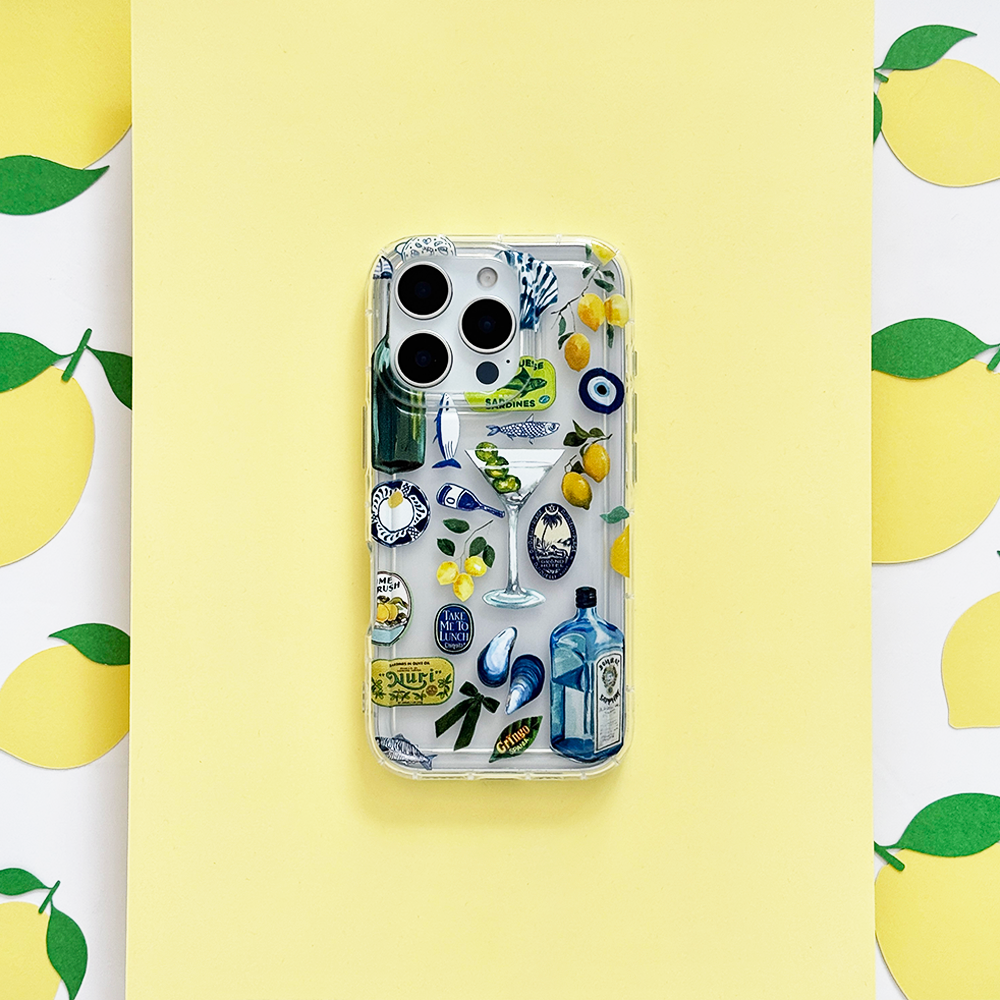 Şeffaf Telefon Kılıfı - Martini Sahili