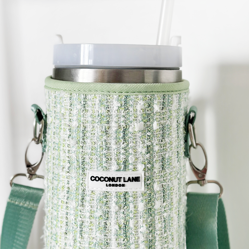Tumbler Carry Case - Matcha Textured Tweed