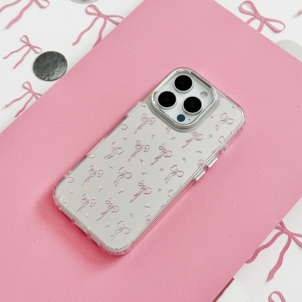 Mirror Phone Case - Dainty Bows