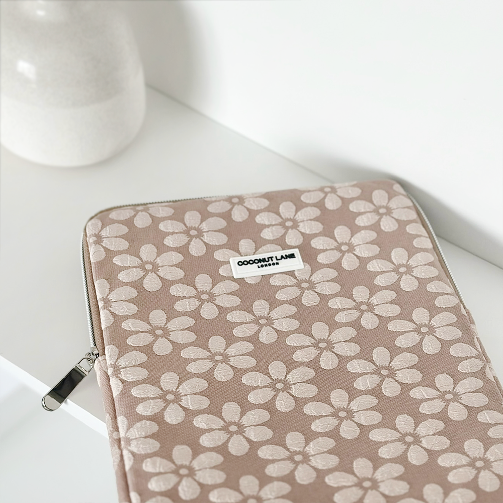 Mocha Flower iPad Sleeve