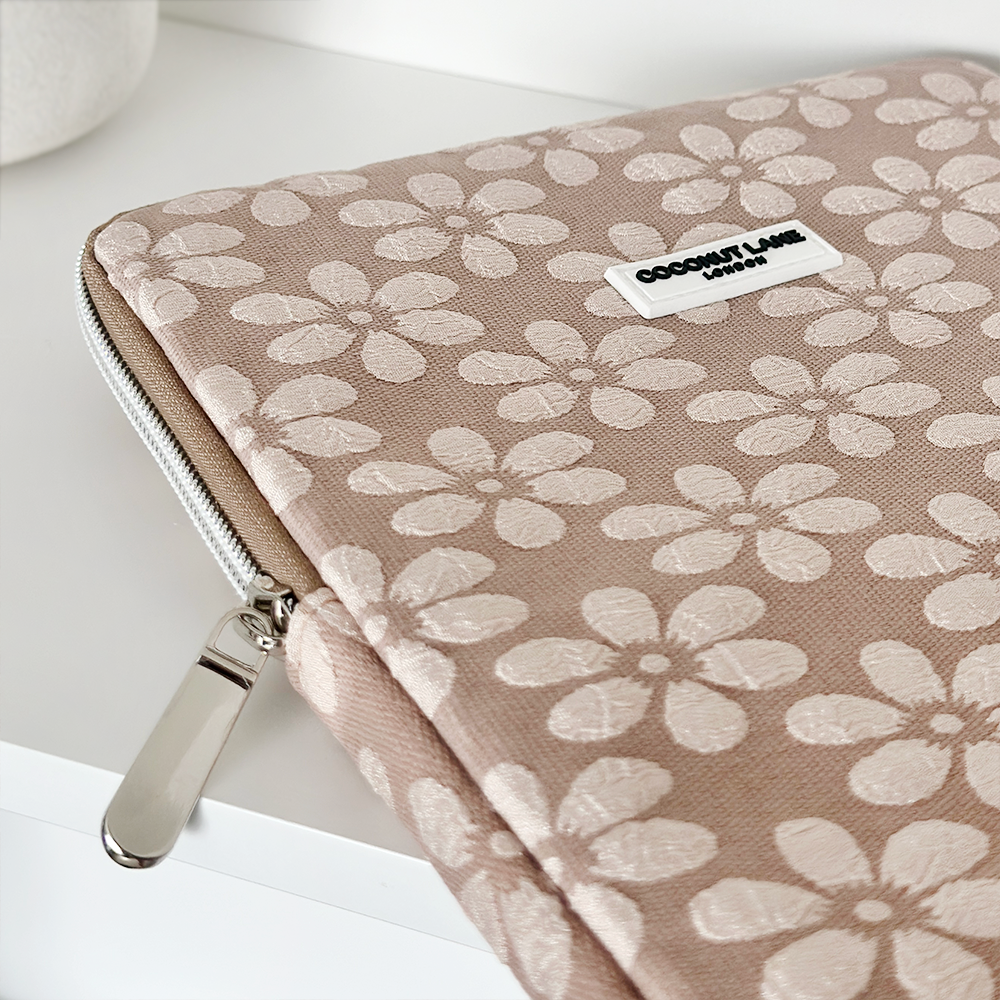 Mocha Flower iPad Sleeve
