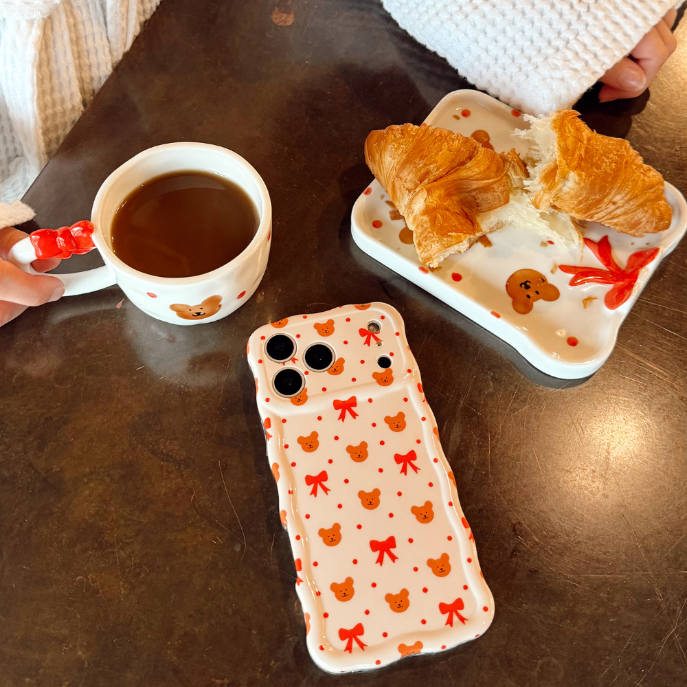 Ayıcık Temalı Sevimli Kupa ve Tost Tabağı Seti