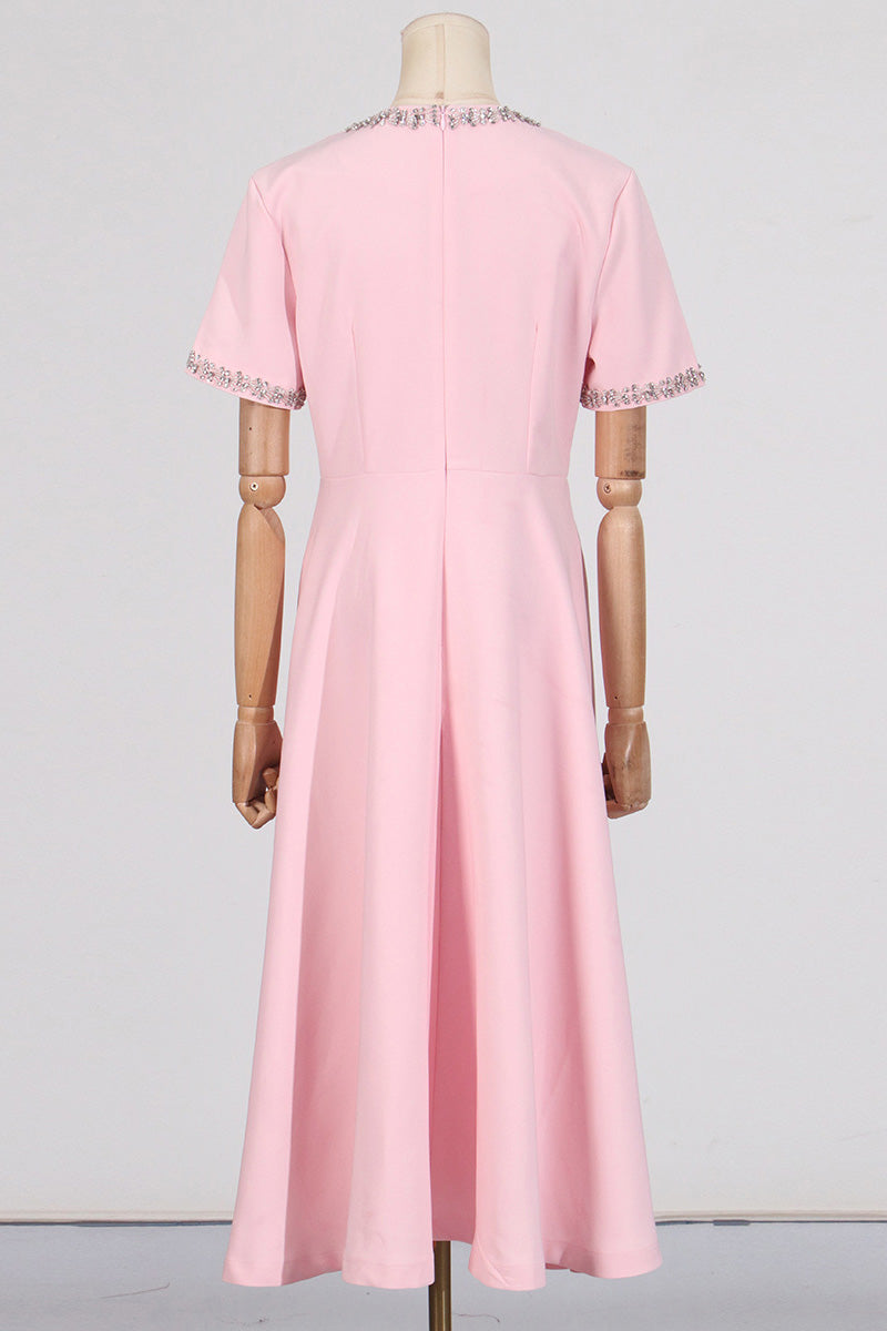 Zoe Bowknot Crystal-embellished Midi Dress