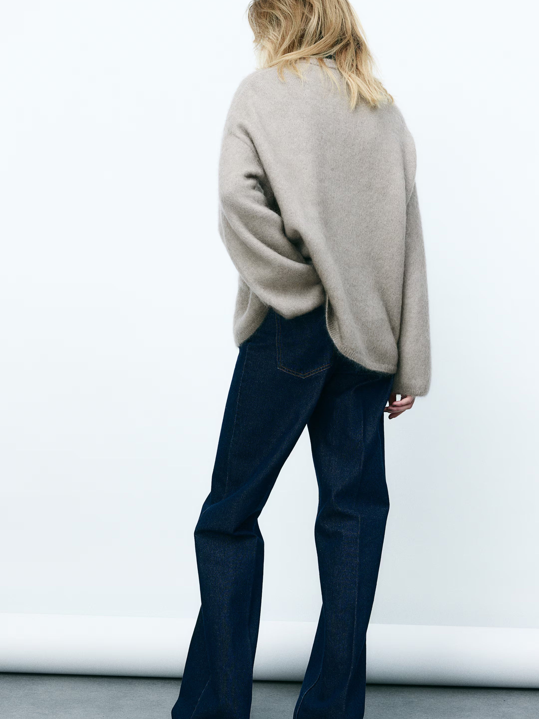 Cozy Knit Sweater & Ruffled White Shorts Set