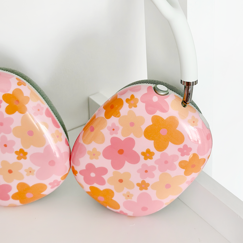 AirPods Max Case - Pink & Orange Bloom