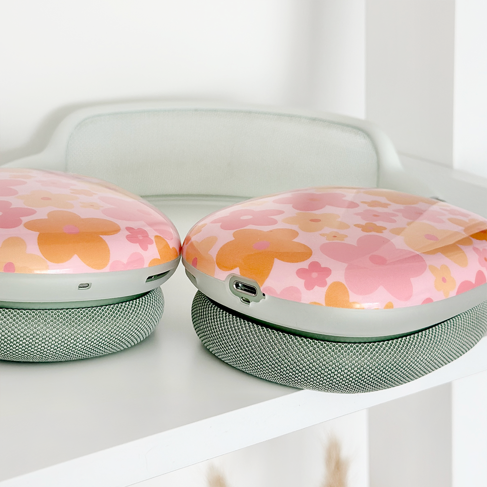 AirPods Max Case - Pink & Orange Bloom