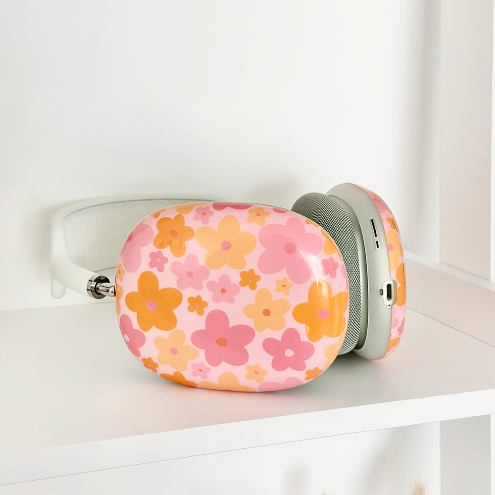 AirPods Max Case - Pink & Orange Bloom
