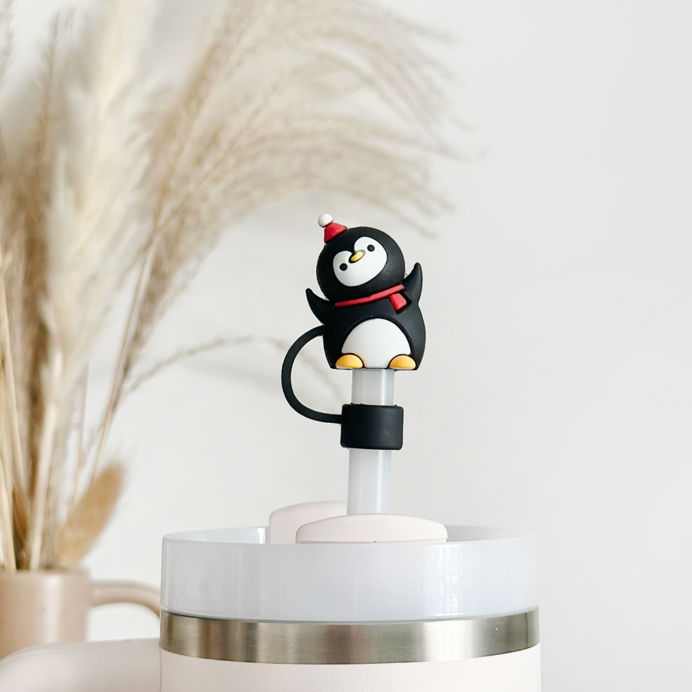 Penguen Desenli Hasır Kılıf