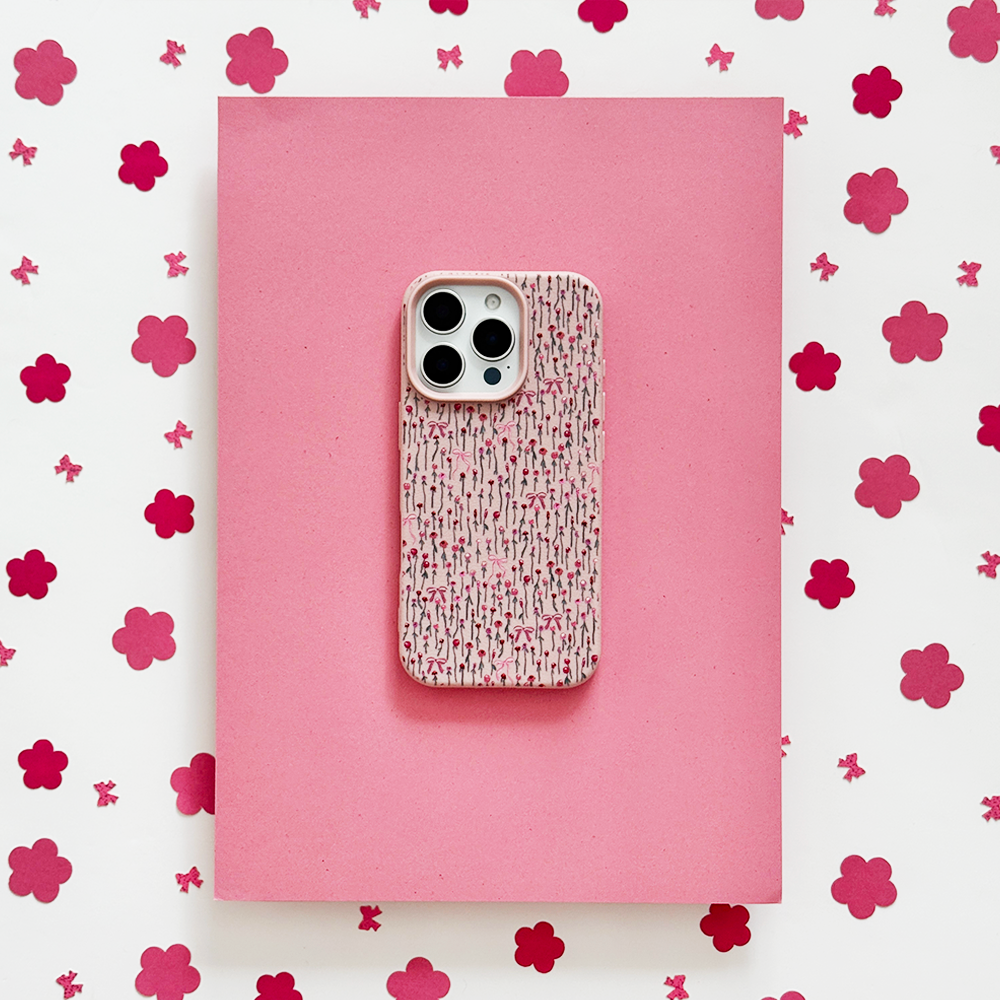 Peony Bow Phone Case