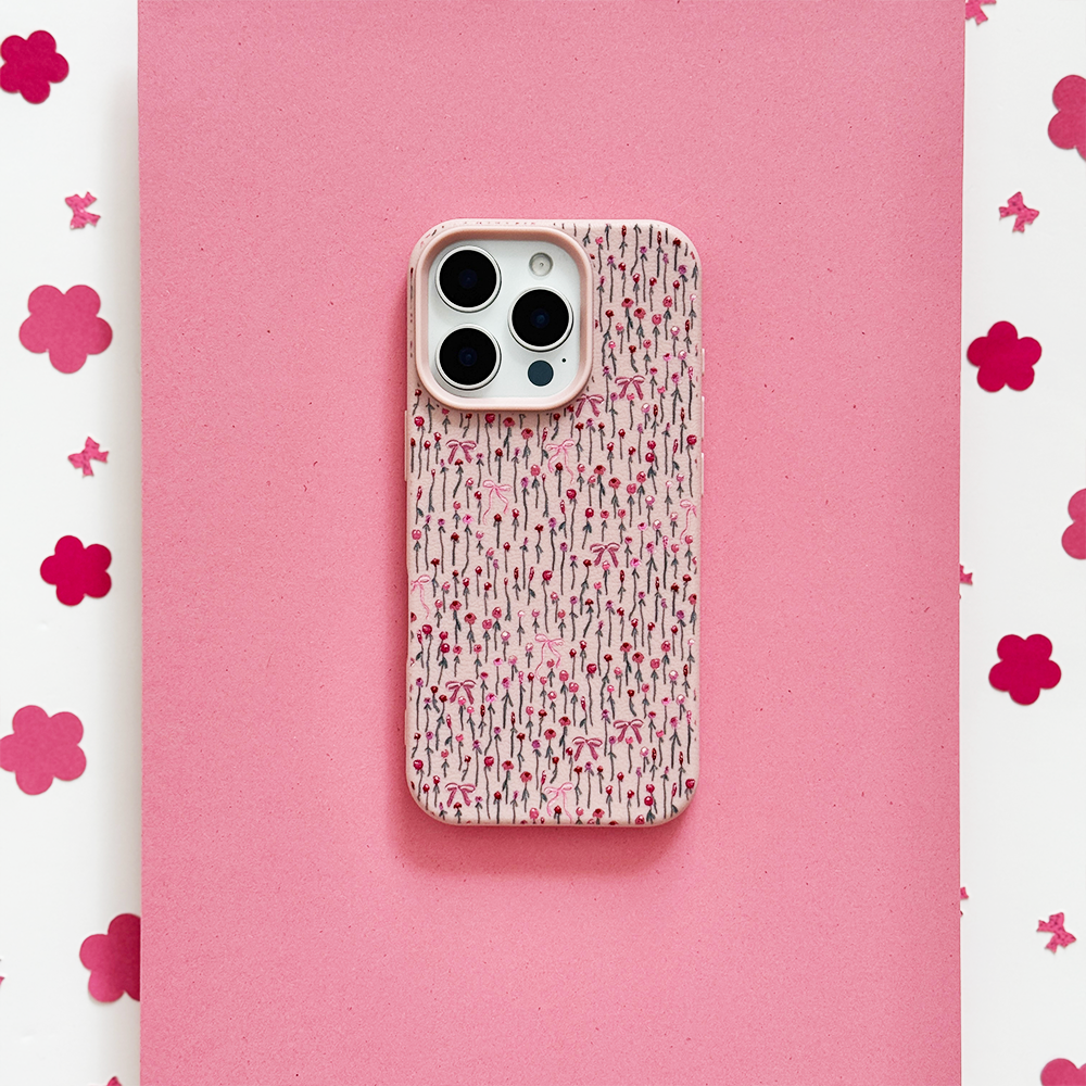 Peony Bow Phone Case