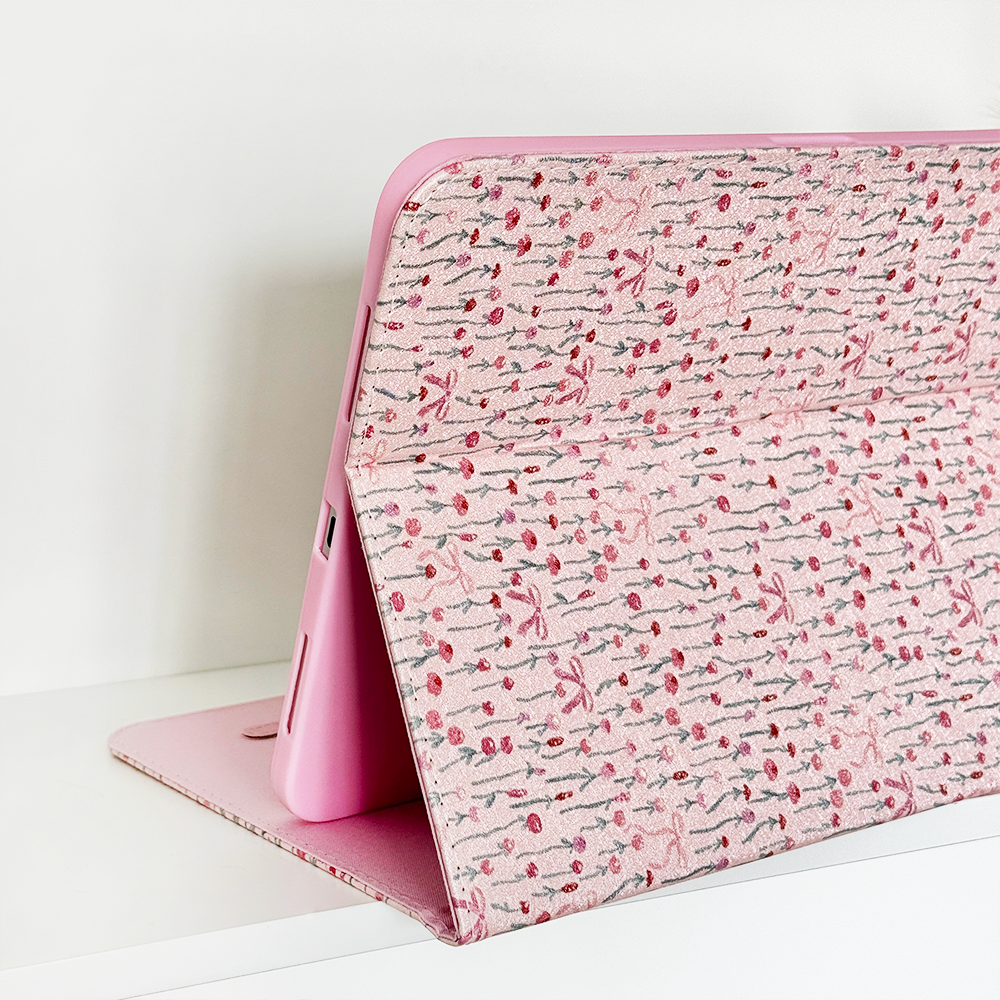 Peony Bow iPad Case