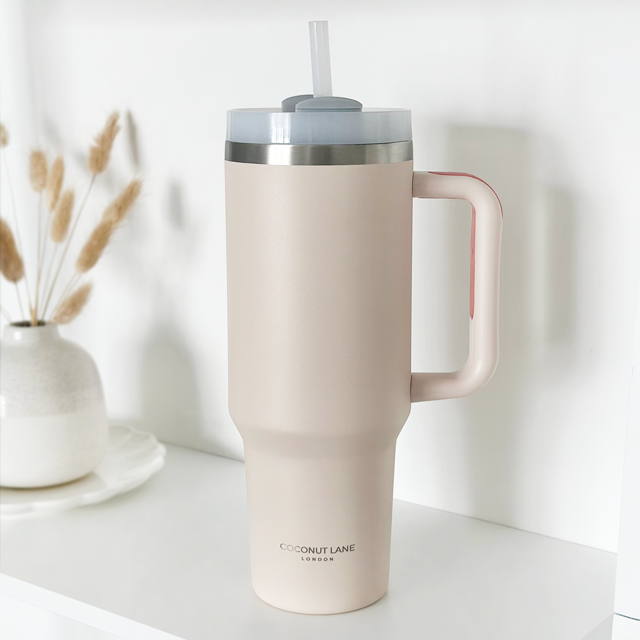 Stainless Steel Tumbler - Marshmallow Pink