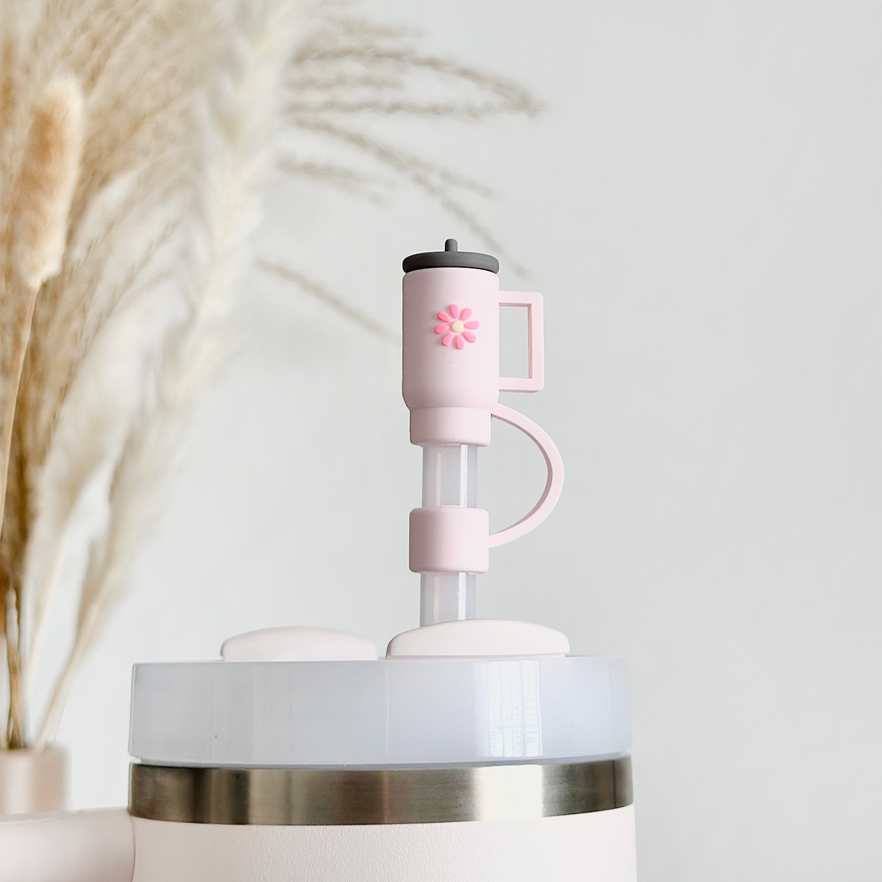 Mini Pembe Bardak Pipet Kılıfı