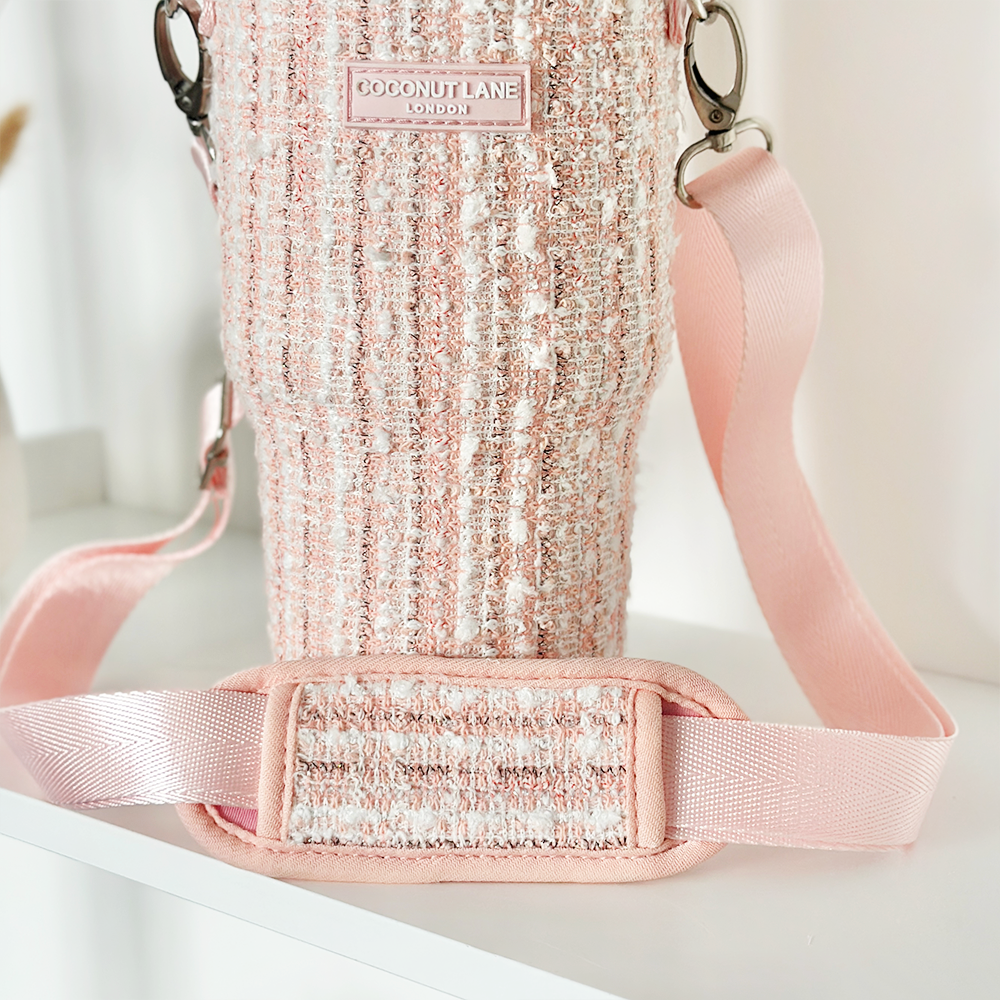 Tumbler Carry Case - Pink Textured Tweed