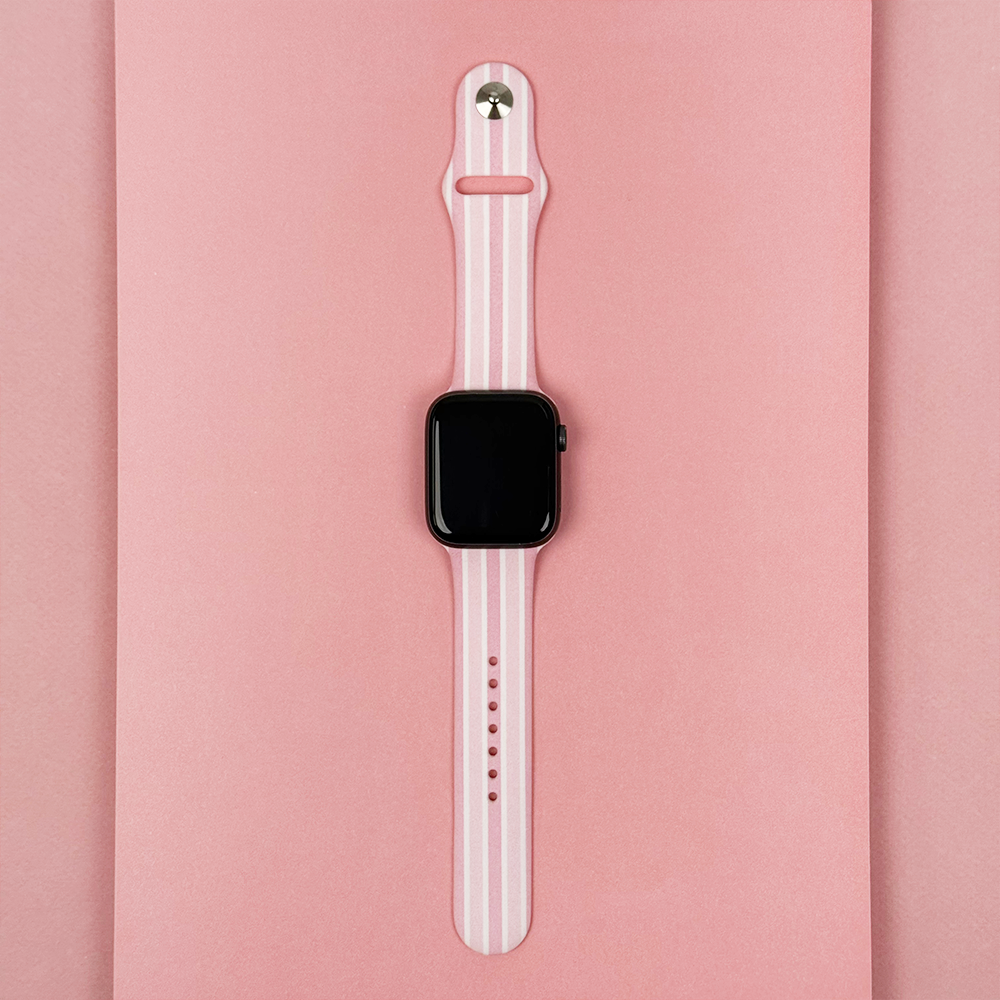 Pudra Çizgili Apple Watch Kayışı