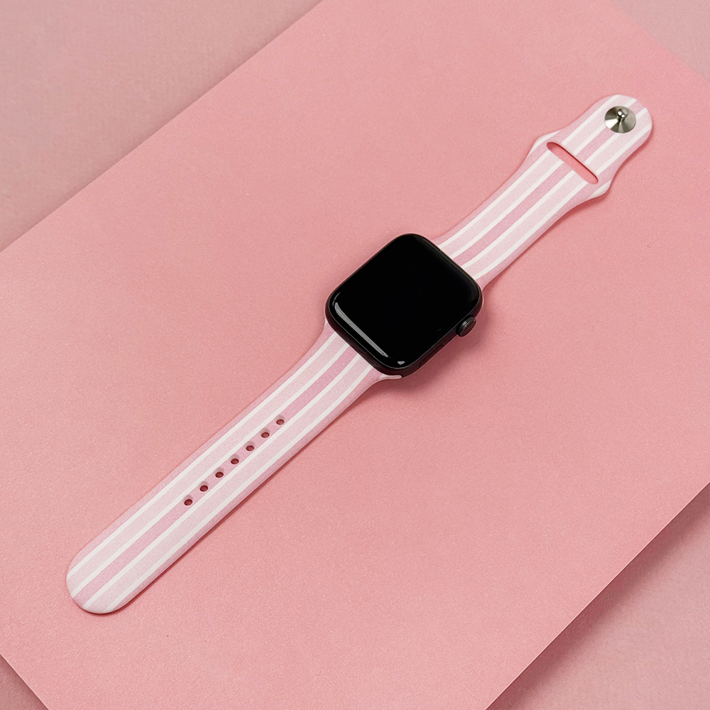 Pudra Çizgili Apple Watch Kayışı