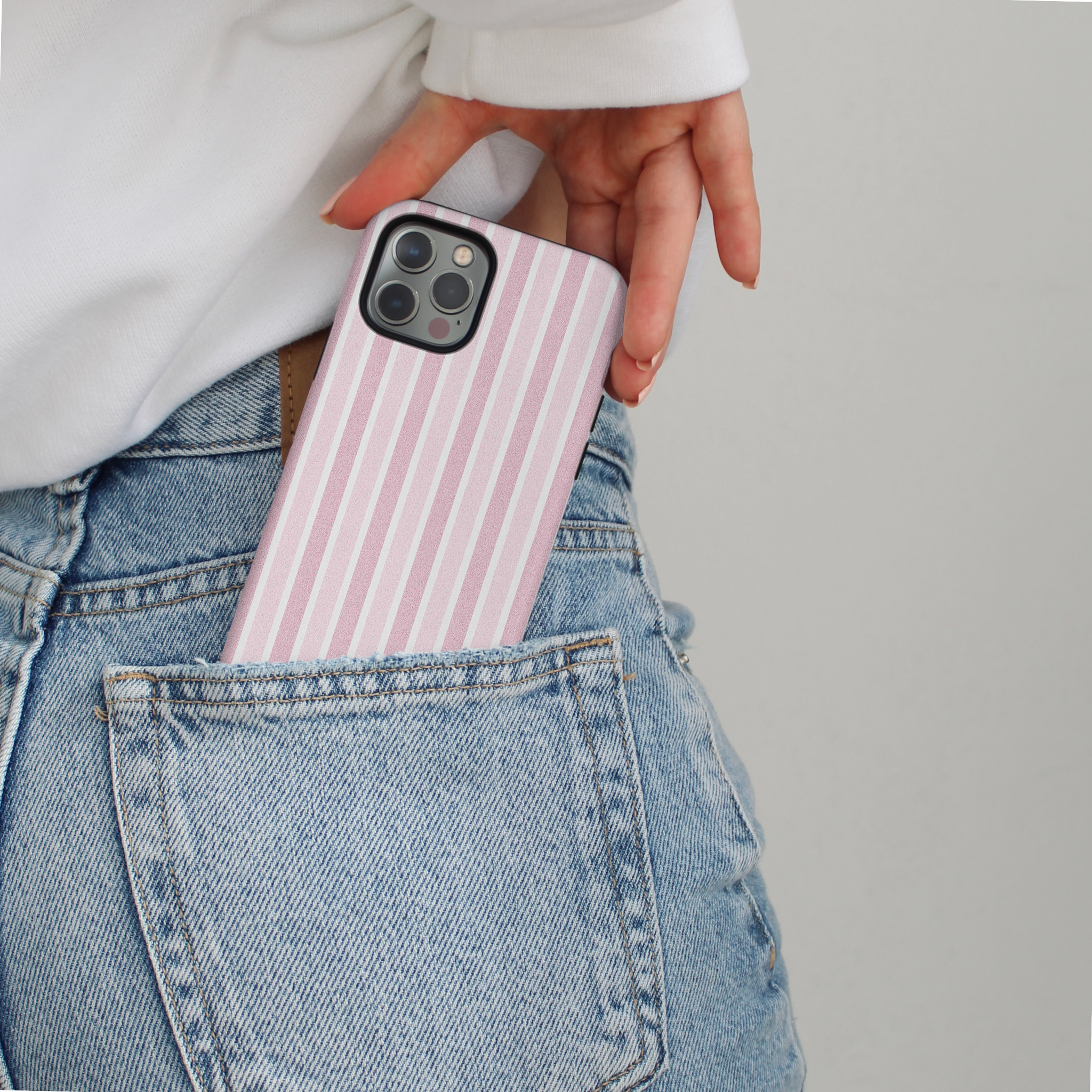 Tough MagSafe® Phone Case - Powder Stripes