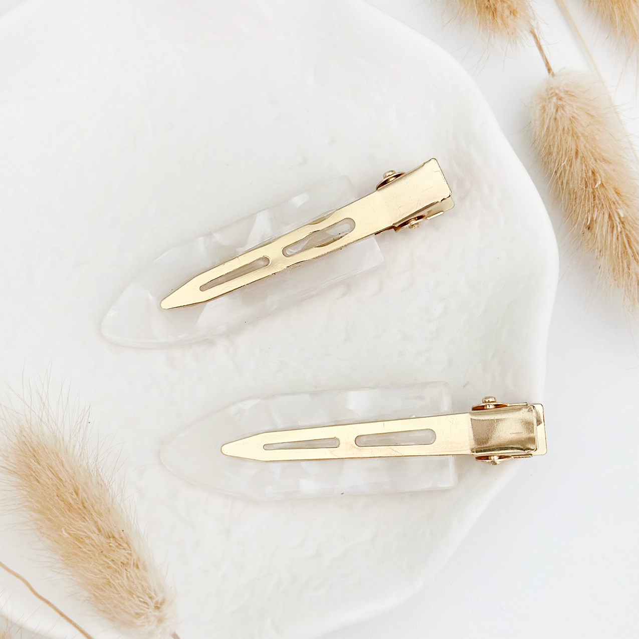 Kırışmayan Saç Tokaları - İnci Rengiyle Çok Şık