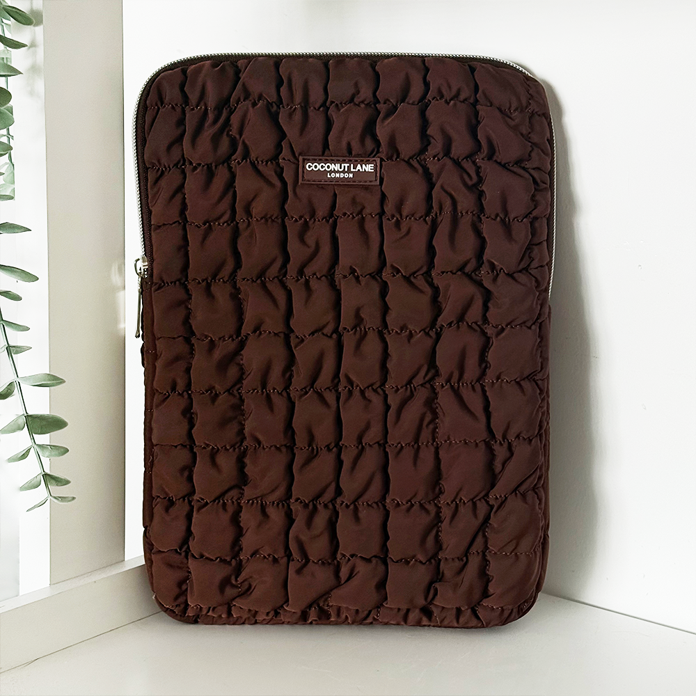 Quilted Chocolate iPad Sleeve
