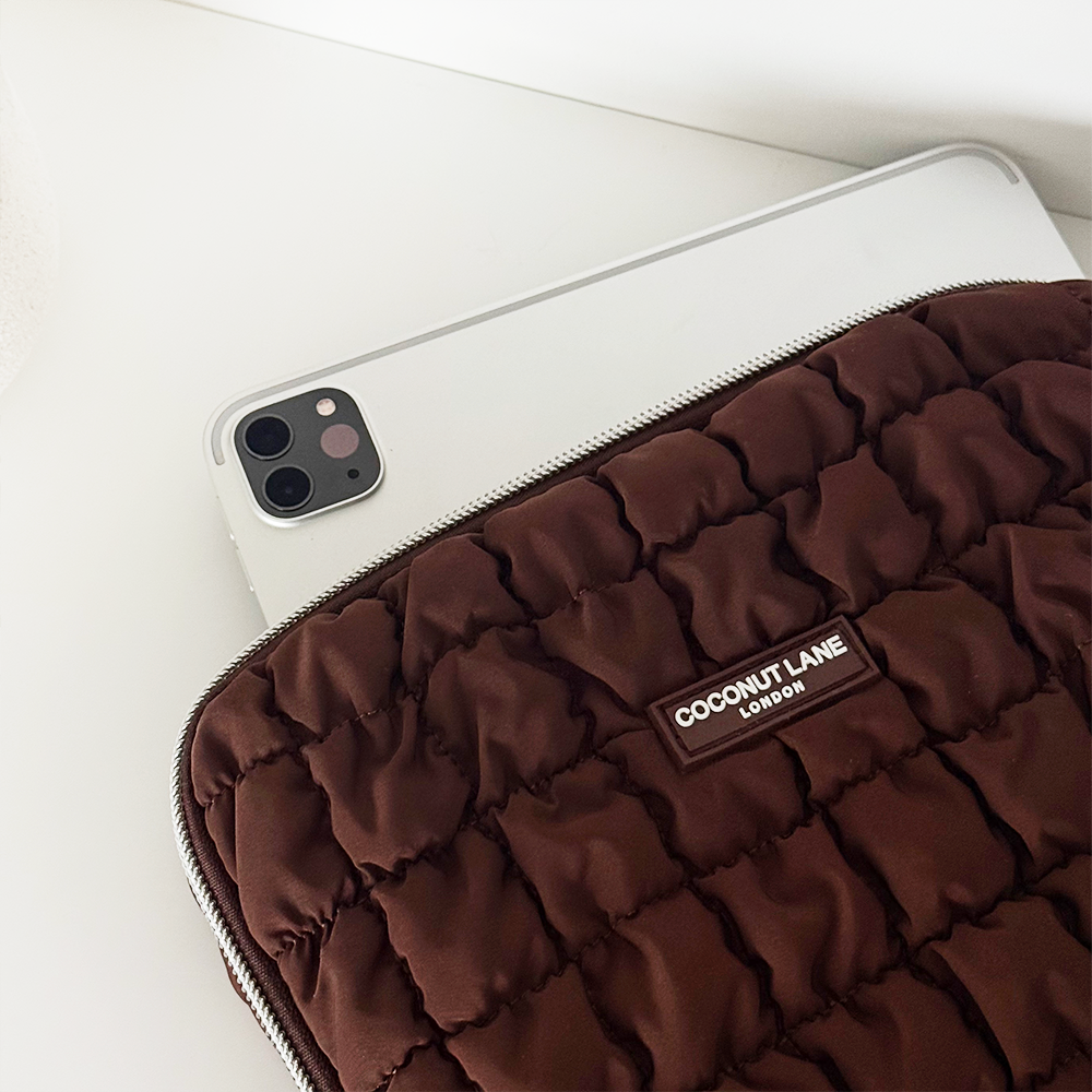 Quilted Chocolate iPad Sleeve