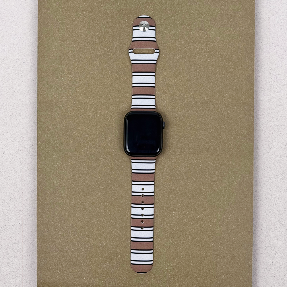 Retro Çizgili Apple Watch Kayışı