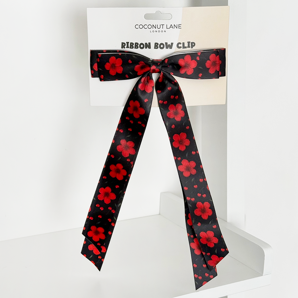 Kurdeleli Fiyonk Toka - Kiraz Hibiskus