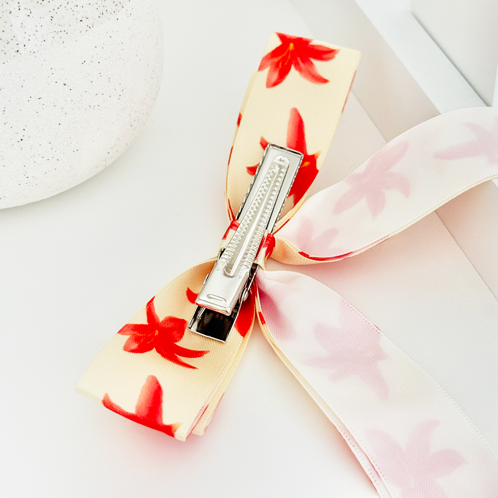 Ribbon Bow Clip - Island Girl Ibiza Lily